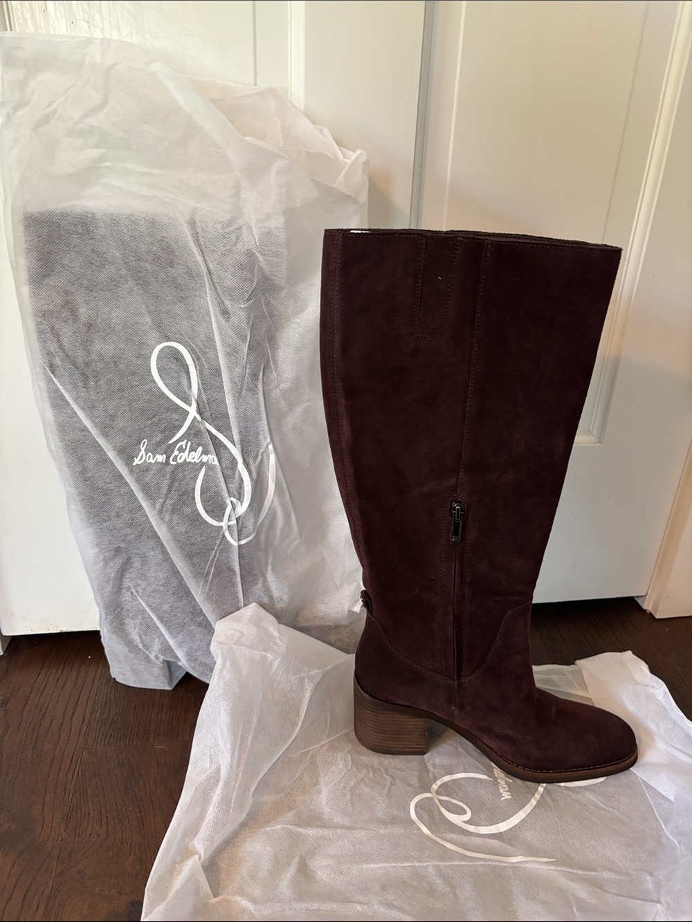 Sam Edelman Brown Suede Knee Boots